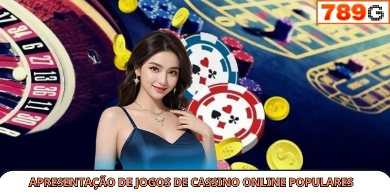 Apresentação de jogos de cassino online populares